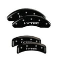 thumbnail image 2 of MGP 4 Caliper Covers Engraved Front Honda Engraved Rear H Logo Black finish silver ch Fits select: 2001 HONDA PRELUDE SE, 1997-2000 HONDA PRELUDE, 2 of 5