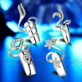 thumbnail image 3 of ziyahi Rhinestone Fingertip Opening Ring Ring Nail Protector Adjustable Nail Cover Open Finger Nail Guard Fingertip Nail Cover Rings Silver, 3 of 9