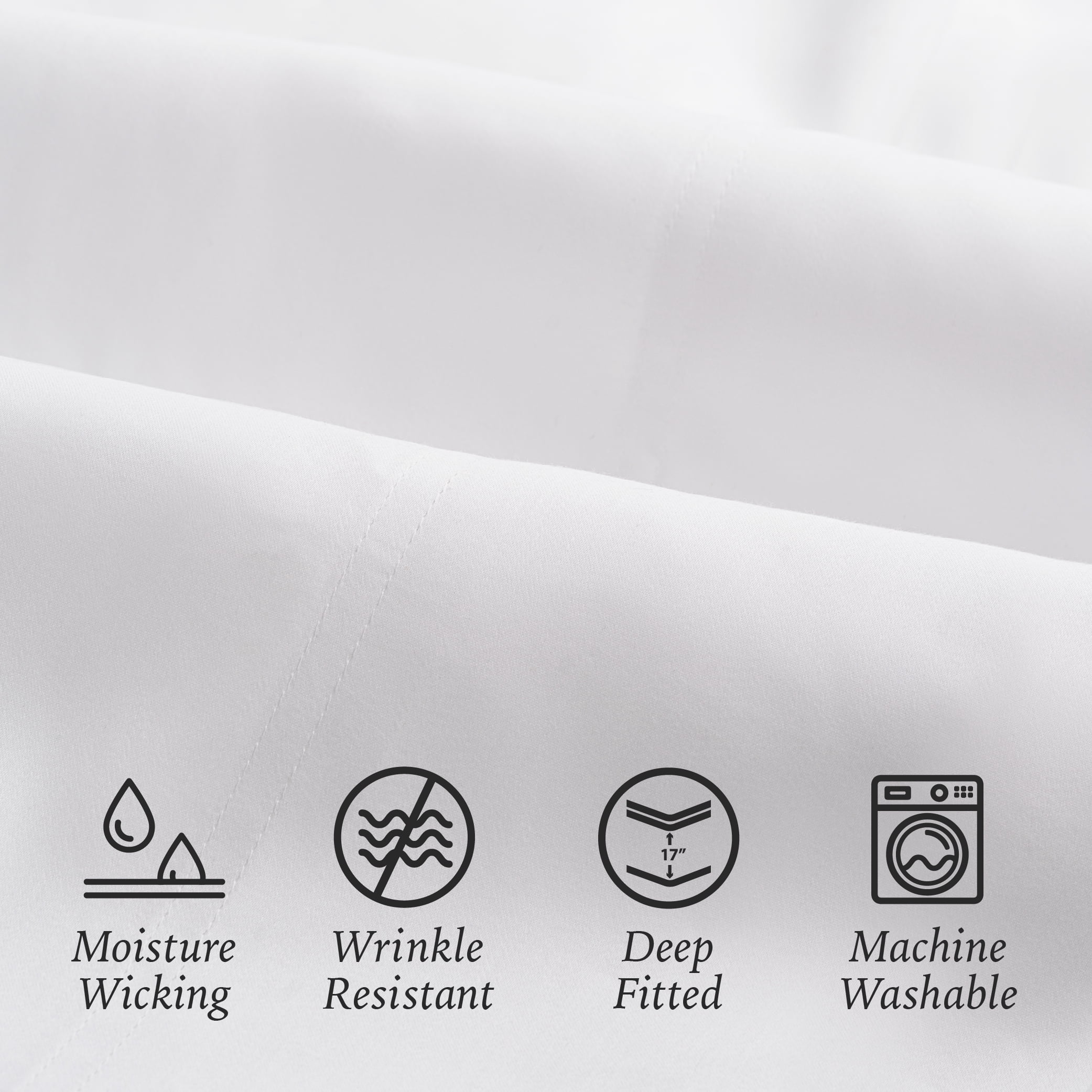 Hotel Style 1000 Thread Count Arctic White Egyptian Cotton Luxury Bed Sheet Set, King