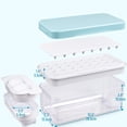 thumbnail image 2 of Silicone Ice Cube Tray Freezer with Lid and Bin, Ice Cube Mold, 32 Grids Press Type Ice Cube Maker Easy to Release, Ice Bin with Scoop Container, 2 of 10