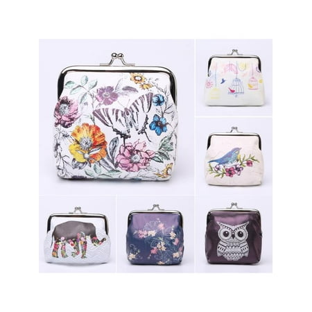 Floral Coin Purse - Meigar Women Coin Bag Floral Mini Wallet Purse Clutch Bag Handbag