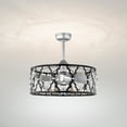 thumbnail image 3 of Netanel 24.4 in. Indoor Silver Finish Ceiling Fan with Light Kit and Remote, 3 of 5