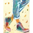 thumbnail image 2 of Beer, Pamela K. 20x24 White Modern Wood Framed Museum Art Print Titled - High Tops, 2 of 4