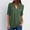 Army Green, variant on ZZwxWA Women's Summer Long Sleeve Zip Casual Tunic V-Neck Rollable Blouse Tops