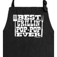 thumbnail image 2 of ThisWear Best Grillin Pop-Pop Ever Funny Apron for BBQ Grilling Two Pocket Apron Black, 2 of 7