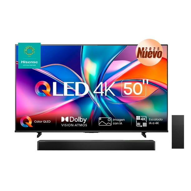 Combo Hisense Pantalla QLED 4K de 50