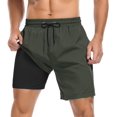 thumbnail image 1 of SURJDE Mens Swim Trunks Quick Dry Mens Board Shorts Bathing Suits Mens Swim Trunks with Compression Liner, 1 of 7