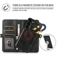 thumbnail image 4 of ELEHOLD Luxury Multi-Functional Wallet Case for Samsung Galaxy S23 Plus/S23+ with Card Slots Dual-Use Detachable Phone Case Magnetic Function Lanyard Shockproof Wallet Case,Black, 4 of 7