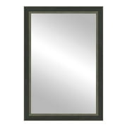 Timeless Frames 55373 24 x 37 in. Dara Framed Mirror, Black & Silver
