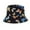 Black, variant on Women Sun HatsFashion Fisherman Hat Sun Hat Butterfly Print Hat