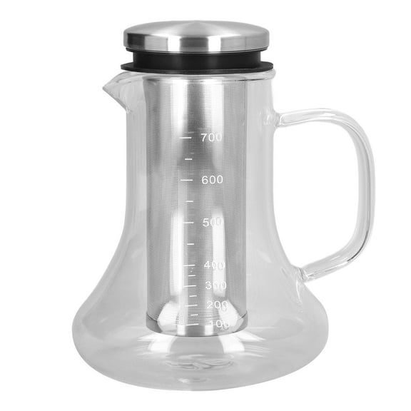 Airtight Cold Brew Coffee Maker, Home Iced Coffee Maker with Removable Coffee Fine Mesh Filter, 23.7oz