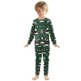 thumbnail image 6 of FORMRS Toddler Unisex Long Sleeve Top and Pants Pajama Set 2-Piece Sleepwear, Sizes 18M-8Y, Christmas Santa Hats, 6 of 6