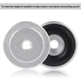 thumbnail image 4 of 4PCS 20x8mm Aluminum Alloy Amplifier Feet, Shock Absorber Pads with Rubber Rings, Raises Amplifier Height for Real Stereo Surrounding Sound, 4 of 7