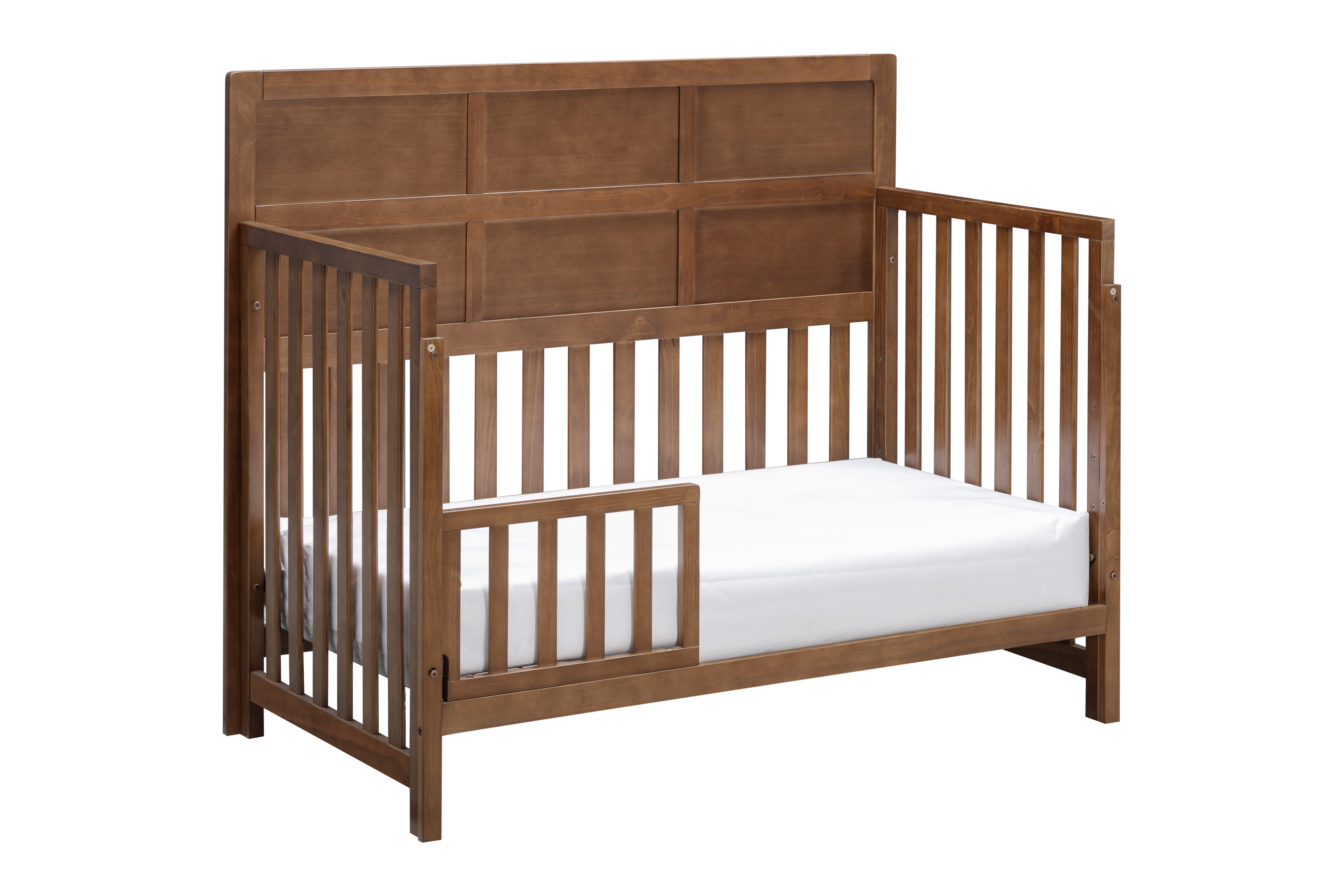 Suite Bebe Reign 4-in-1 Full Panel Crib in Walnut