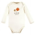 thumbnail image 5 of Touched by Nature Organic Cotton Long-Sleeve Bodysuits, Fall Food, 3-6 Months, 5 of 7