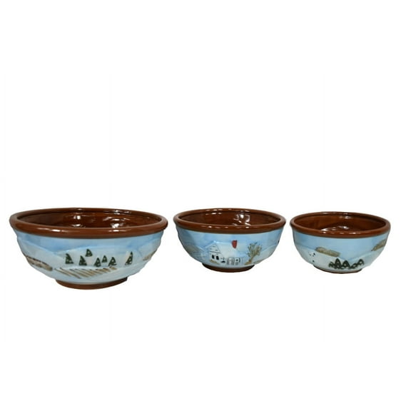 3 Piece Kitchen Bold Set Country Farm Winter HOME-3P