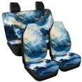 thumbnail image 5 of Jeiento Blue Marble Print Car Seat Covers Set for Women Men 4 Pack Front and Rear Bench Car Seat Covers Decor Washable Auto Accessories Truck Sedan RV Interior Decoration, 5 of 7