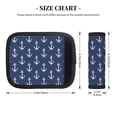 thumbnail image 2 of Luggage Handle Wraps for Suitcase - Suitcase Tags Identifiers for Suitcases, white Anchor rope navyblue vintage Fun Luggage Handle Covers, Travel Luggage Accessories Essentials for Flying, 2 of 6
