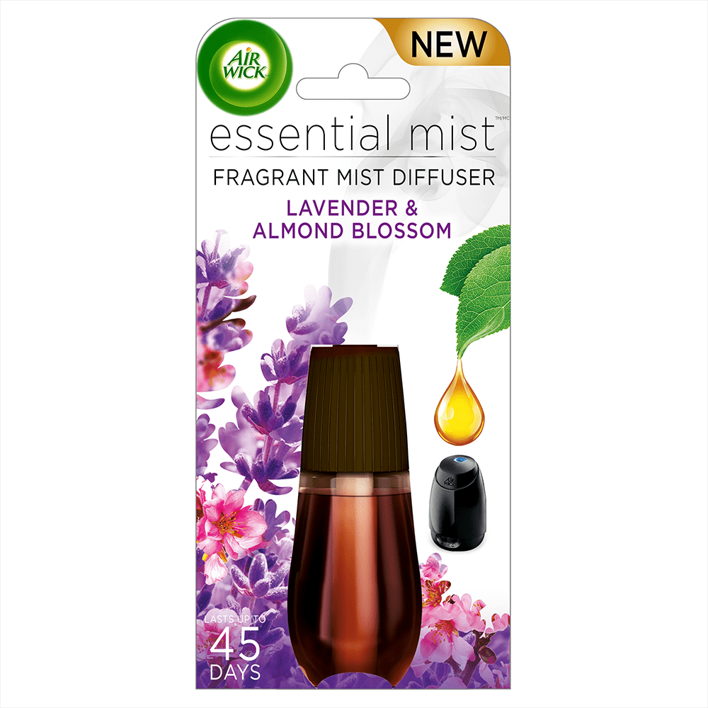 Air Wick Essential Mist Refill, 1ct, Lavender and Almond Blossom