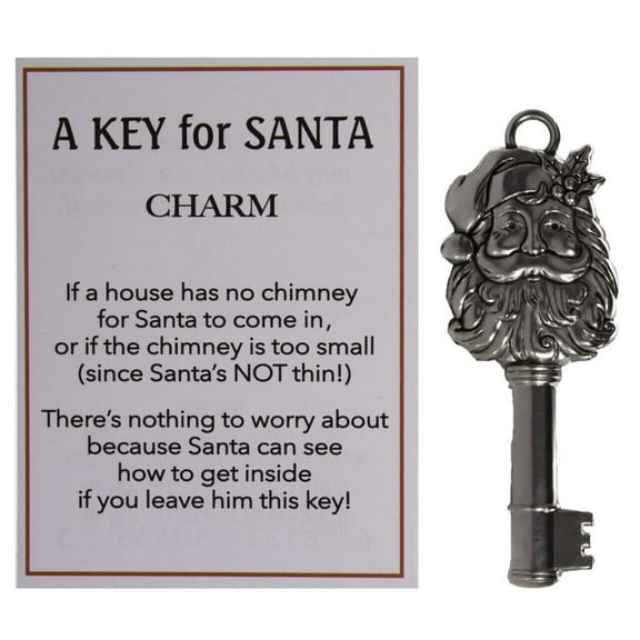 A Key For Santa Charm
