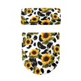 thumbnail image 5 of COEQINE Sunflower Cow Spot Toilet Lid Cover and Toilet Tank Cover, Machine Washable Elastic Bottom Replacement Toilet Cover 2 Piece Set, Fits Most Tanks & Lids, 5 of 7