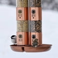 PerkyPet 10 lb Copper Finish Triple Tube Bird Feeder