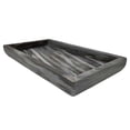 thumbnail image 2 of Benjara Myla Decorative Marble Tray, Unique Veining Patterns Gray, 14 Inch, 2 of 6