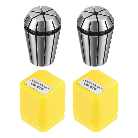Unique Bargains ER20 Spring Collet, 1/8' Chuck for CNC Engraving Machine Lathe Milling Tool 2 Pack