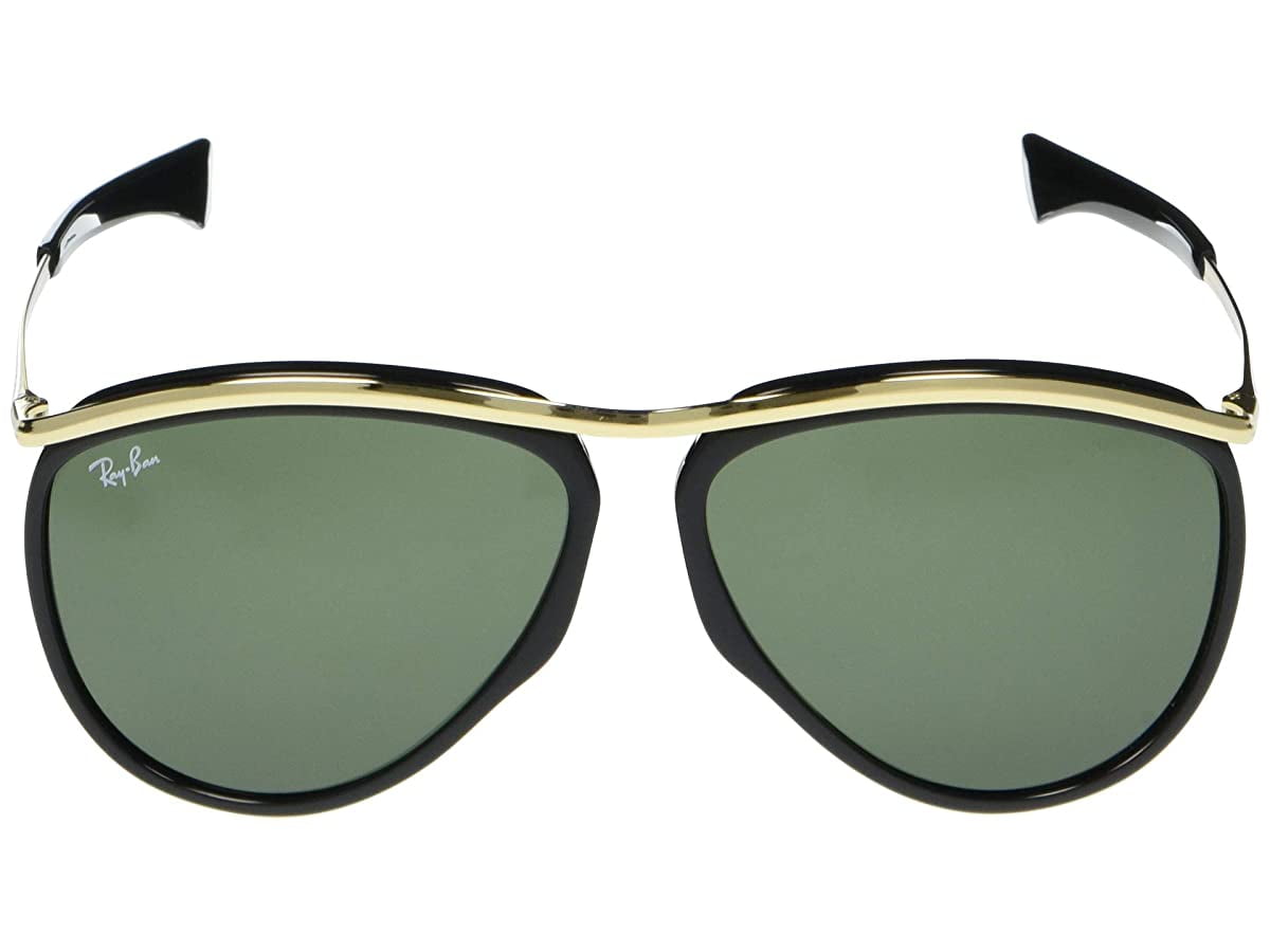 Ray-Ban Olympian Aviator RB2219-901-3159-13 Black Round Sunglasses