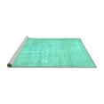 thumbnail image 2 of Ahgly Company Machine Washable Indoor Rectangle Persian Turquoise Blue Traditional Area Rugs, 4' x 6', 2 of 4