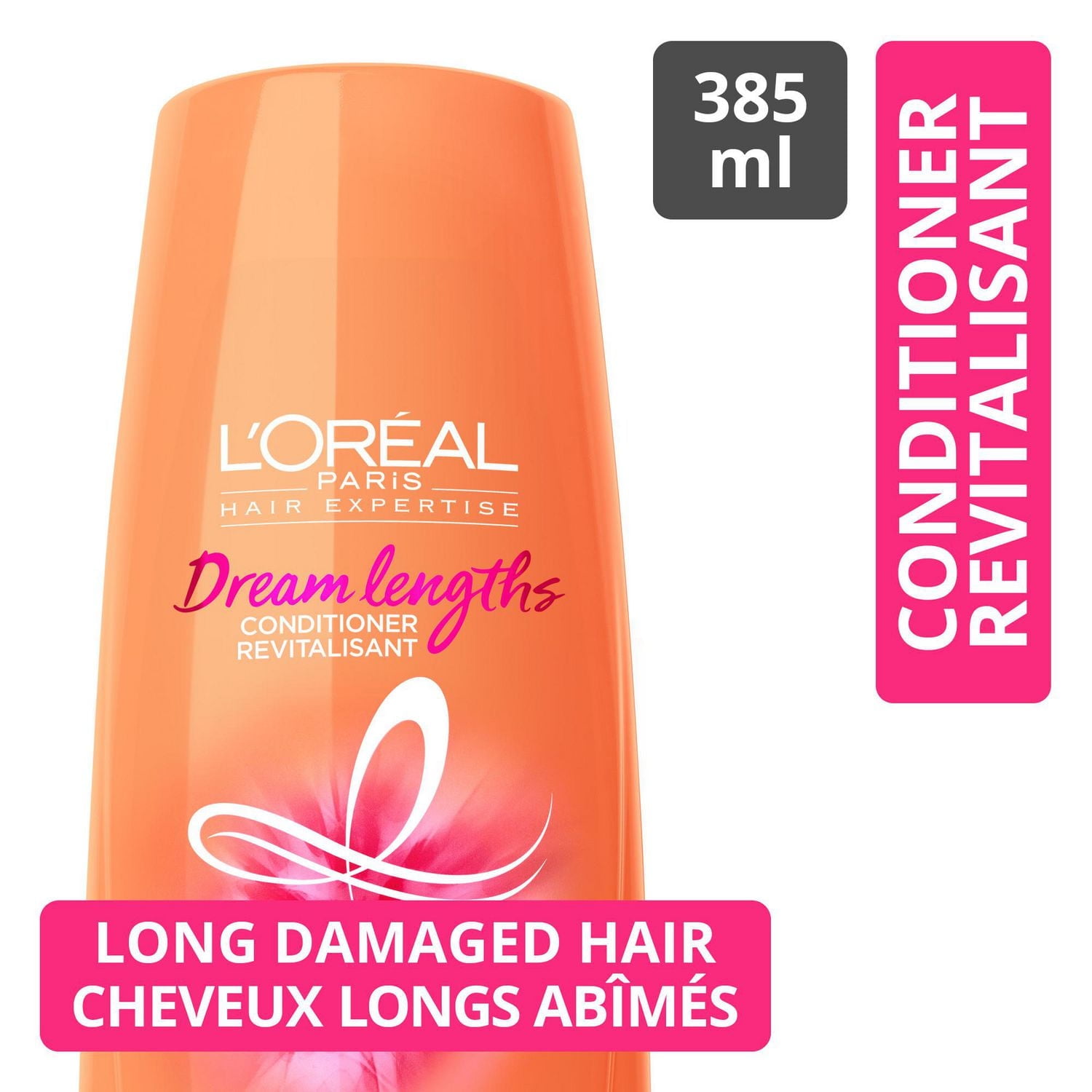 L'Oreal Paris Hair Expertise Dream Lengths, Conditioner With Castor Oil & Vitamins, 385 ml