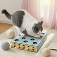 thumbnail image 5 of Whack A Interactive Cat Toy Wooden Puzzle Game For Indoor Feline Entertainment And Intelligence Training, 5 of 5