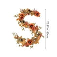thumbnail image 3 of 6ft Fall Garland, Artificial Halloween Garland with Berries Sunflowers Maple Leaves for Mantle Front Door Table Fireplace Wall Outdoor, 3 of 5
