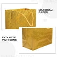 thumbnail image 4 of Golden Paper Gift Bags with Handles for Storage Use 12pcs, 4 of 6