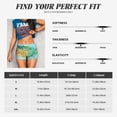 thumbnail image 6 of Lsque USA Tourist Map Pattern High Waisted Biker Shorts for Women-Tummy Control Fitness Athletic Workout Running Yoga Gym Shorts,Moisture-Wicking-, 6 of 9