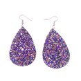 thumbnail image 4 of 6 pares de delicados aretes de lentejuelas con decoración de lágrima en forma de lágrima JAMW Sencillez, 4 of 5