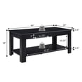 thumbnail image 6 of Convenience Concepts Designs2Go 2 Drawer Baja Coffee Table with Shelf, White, 6 of 7
