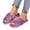 Purple, variant on KEVCHE Womens Fuzzy Slippers ,Cross Band Foam Open Toe Soft House Shoes ,Anti-Slip Indoor Outdoor Comfortable Bedroom Slippers for Everyday Lounging