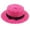 Hot Pink, variant on Ladies Women's Summer Solid Hat Top Sun Visor Sun Straw Beach Hat