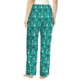 thumbnail image 3 of Uemuo Ducks A Pattern Women's Wide Leg Palazzo Lounge Pants with Pockets Light Weight Loose Comfy Casual Pajama Pants-X-Large, 3 of 9