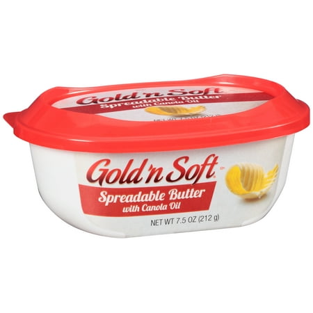 Gold 'n Soft Spreadable Butter Blend with Canola Oil, 7.5 oz Container