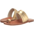 thumbnail image 5 of Sam Edelman Margit Amber Gold Toe Ring Strappy Slip On Flat Slides Sandals (Amber Gold, 7), 5 of 5