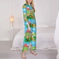 thumbnail image 3 of Balery Farm Animals Conjunto de Pijama con Estampado para Mujer, Conjunto de Dos Piezas con Manga Larga, Ropa de Dormir Suave con Bolsillos, Pijamas Cómodos-Large, 3 of 7