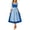 Blue, variant on Women's German Dirndl Dress Costumes for Oktoberfest Carnival Sleeveless Square Neck Button Down Dresses Multicolor 4 3XL