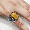 thumbnail image 6 of Tiger Eye Ring, Natural Tiger's Eye, June Birthstone Tiger Ring, Silver Jewelry, 925 Silver Ring, Birthday Gift, Heavy Mens Ring, Healing Gemstone, Mans Designer Ring, Christmas, Mens Signet Ring, 6 of 7
