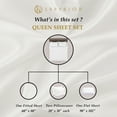 thumbnail image 6 of Superior 4-Piece 300 Thread Count Egyptian Cotton Sheet Set, Queen, Plum, 6 of 7