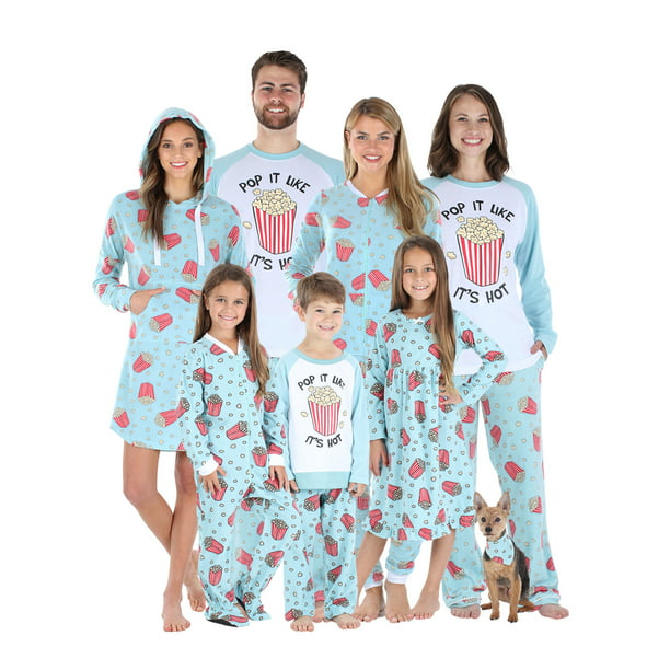 Afm Beschuldiging voedsel Our Family Pjs Family Matching Pajamas, Fleece Movie Night - Walmart.com