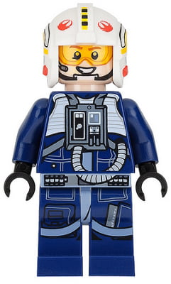 Type mini figure lego star wars rebel pilot 