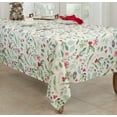 thumbnail image 4 of Saro Lifestyle Christmas Foliage and Candy Canes Tablecloth, 4 of 4