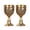 2, variant on Lynono Antique 25ml Small Shot Glass With Carve Castles Pattern Goblet Chalice Wine Cup